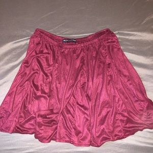 brandy melville suede circle skirt